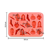 Molde Silicona Chocolatina Happy Halloween x 18